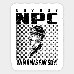 soy boy npc 04 Sticker